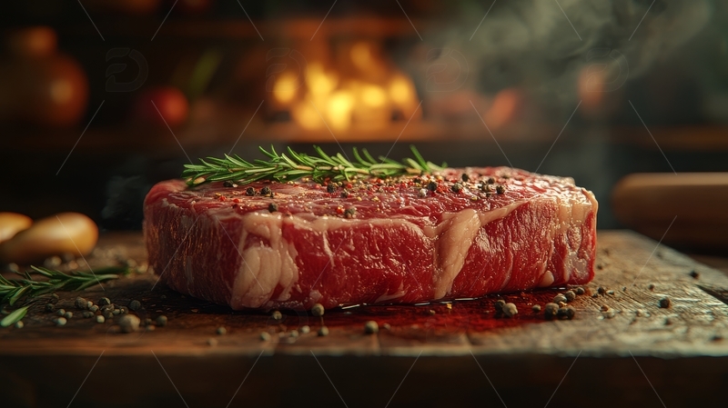 高清大图下载【趣麦麦图】高清摄影西餐烤肉牛排特写3