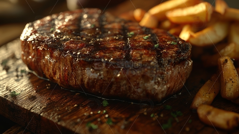 高清大图下载【趣麦麦图】高清摄影西餐烤肉牛排特写17
