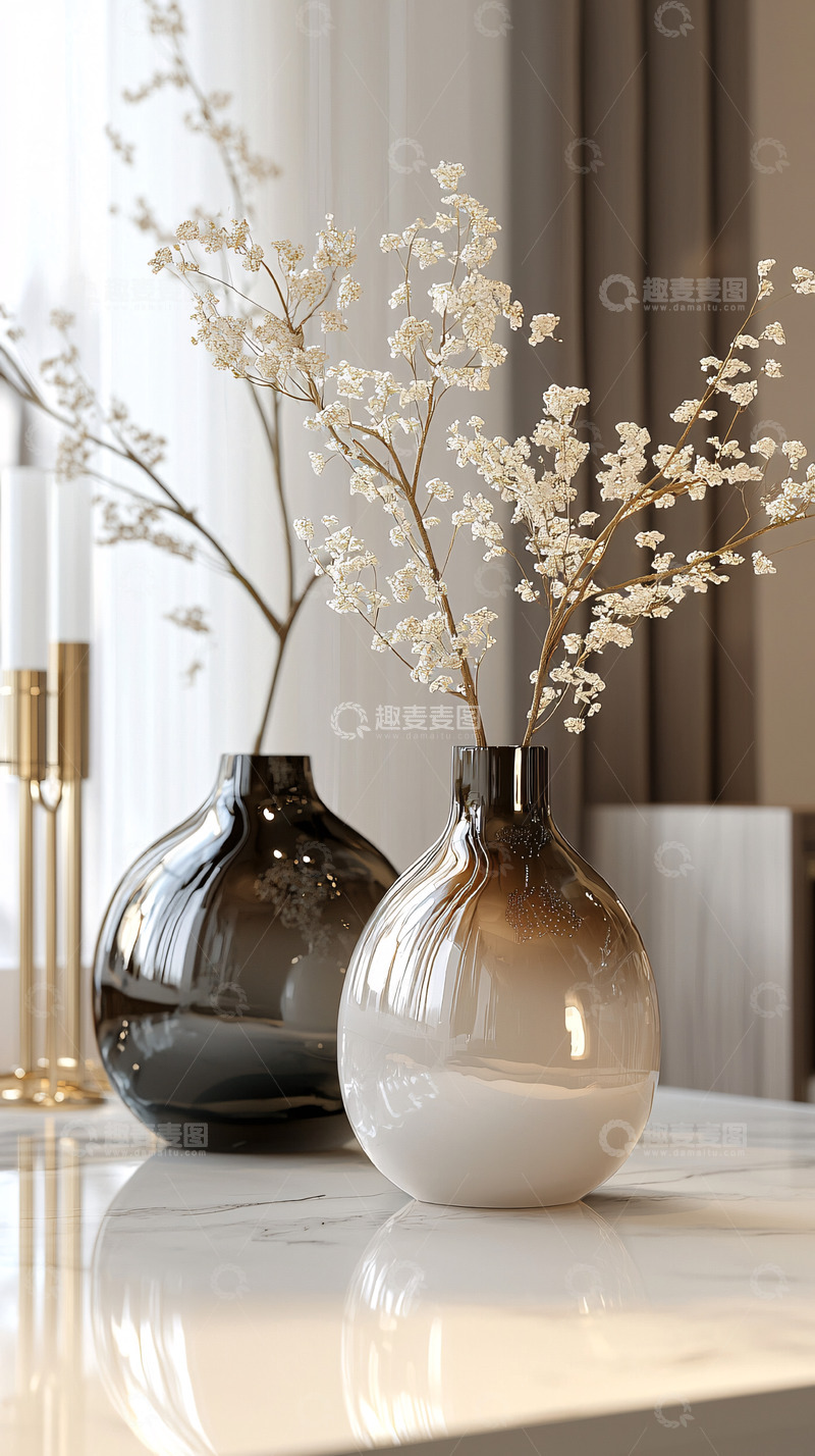 高清大图下载【趣麦麦图】现代简约花瓶