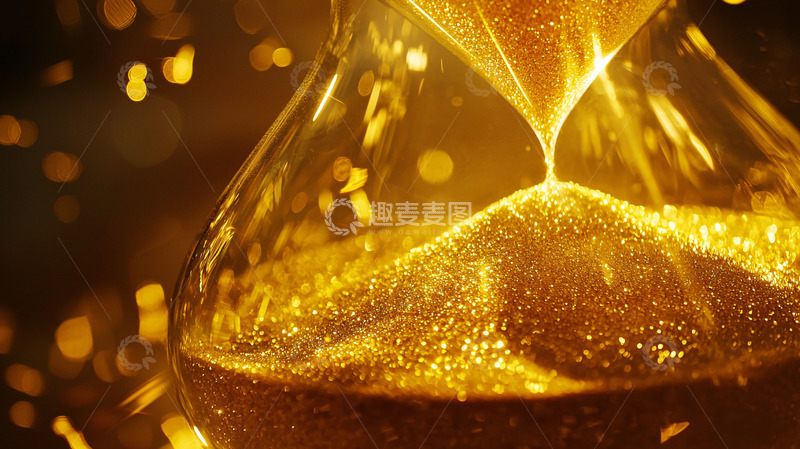 高清大图下载【趣麦麦图】金色沙漏