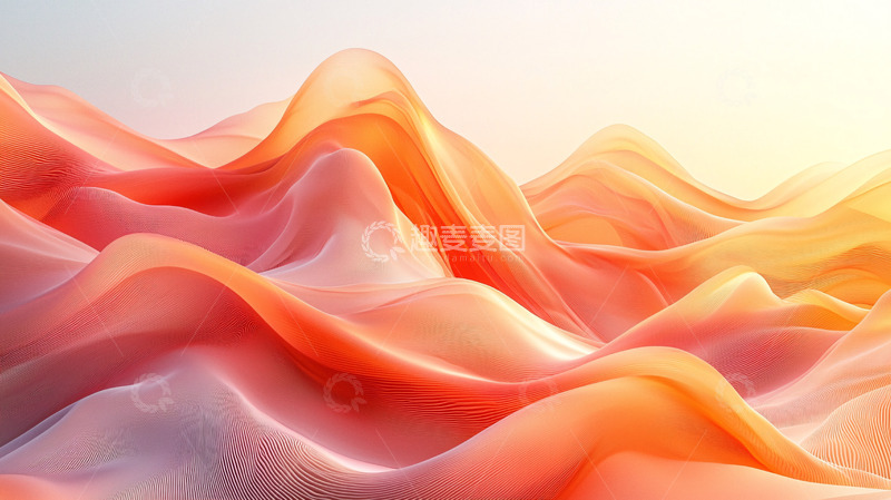 高清大图下载【趣麦麦图】流动的色彩山峦