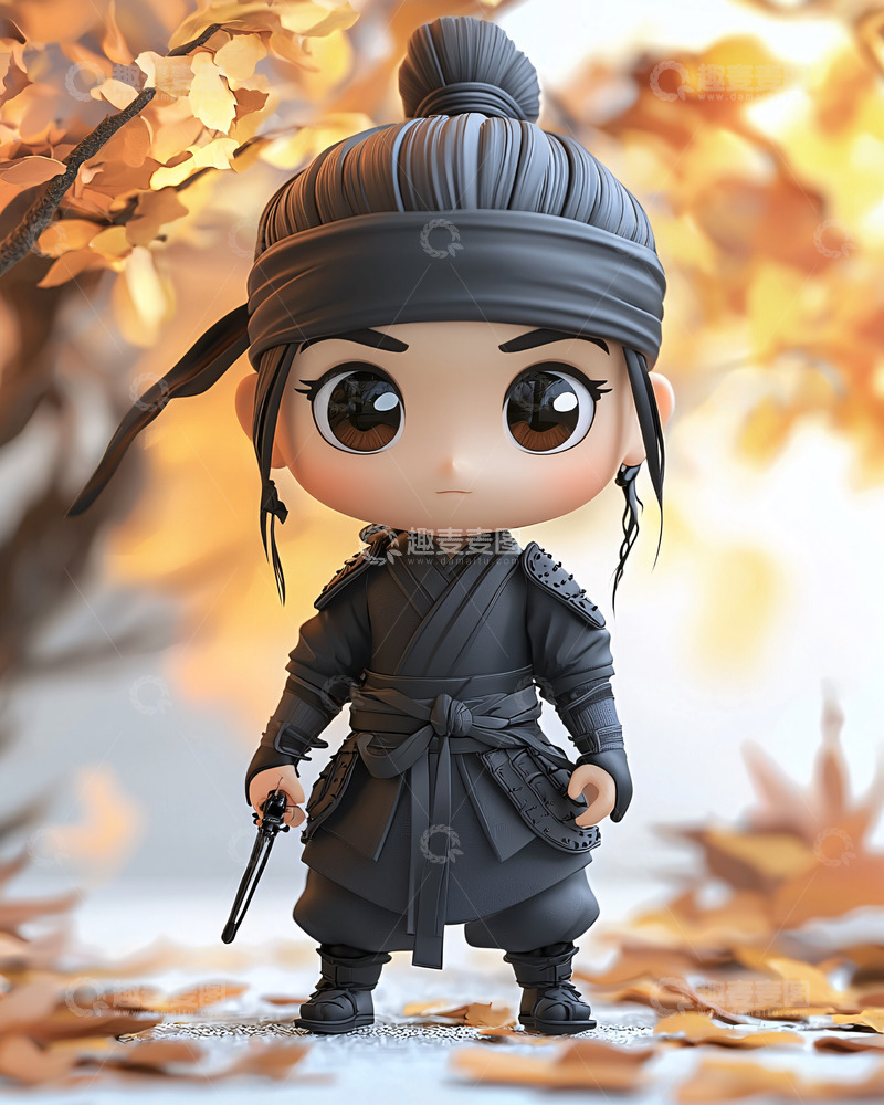 高清大图下载【趣麦麦图】可爱古风小女孩