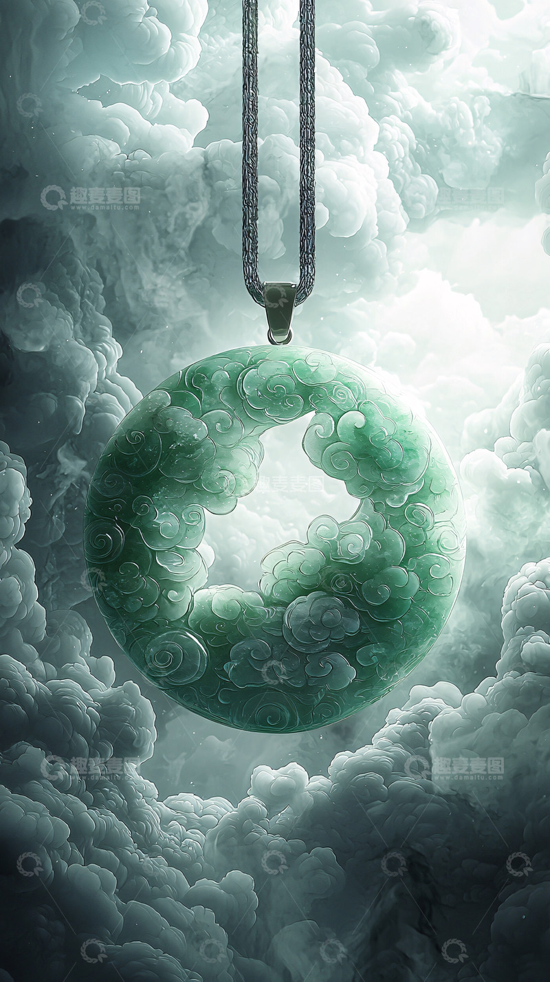 高清大图下载【趣麦麦图】玉石吊坠