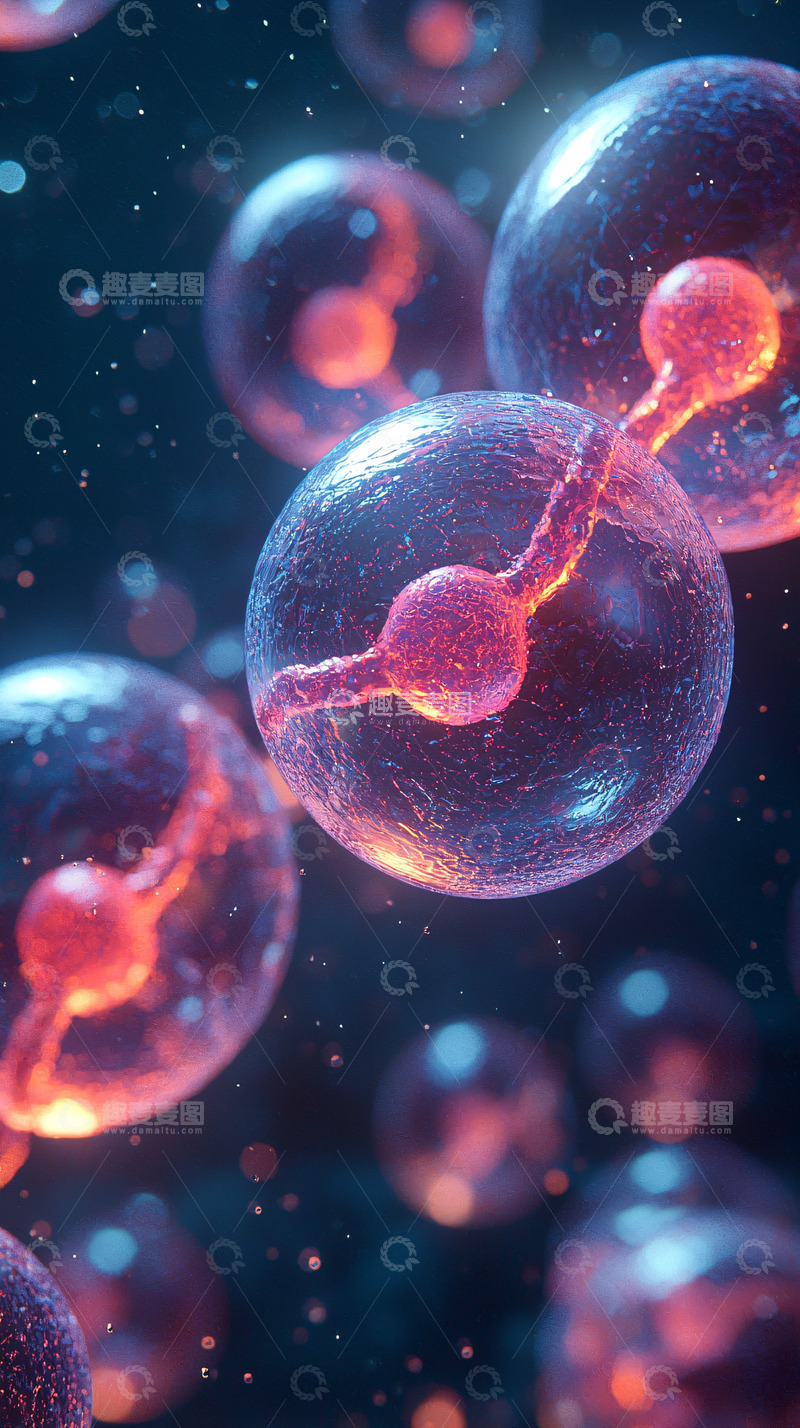 高清大图下载【趣麦麦图】细胞链