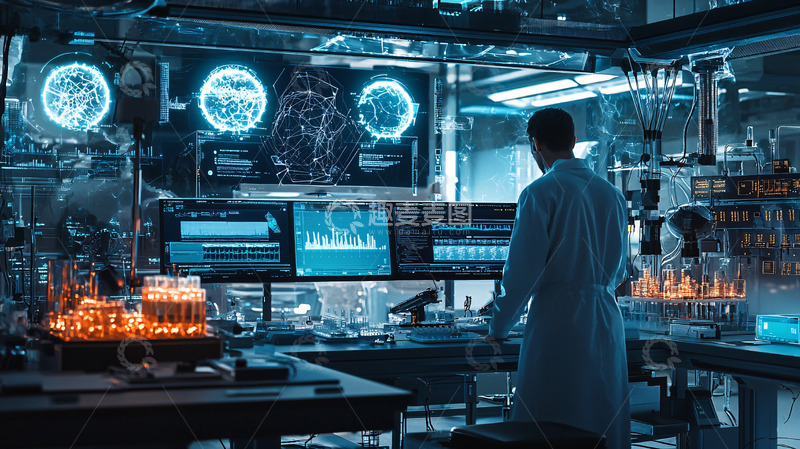 高清大图下载【趣麦麦图】未来科技实验室