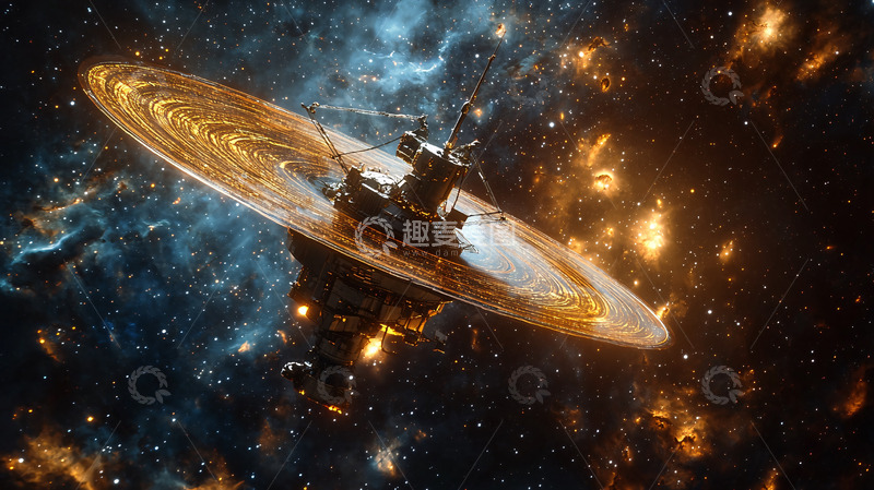 高清大图下载【趣麦麦图】宇宙飞船环状能量