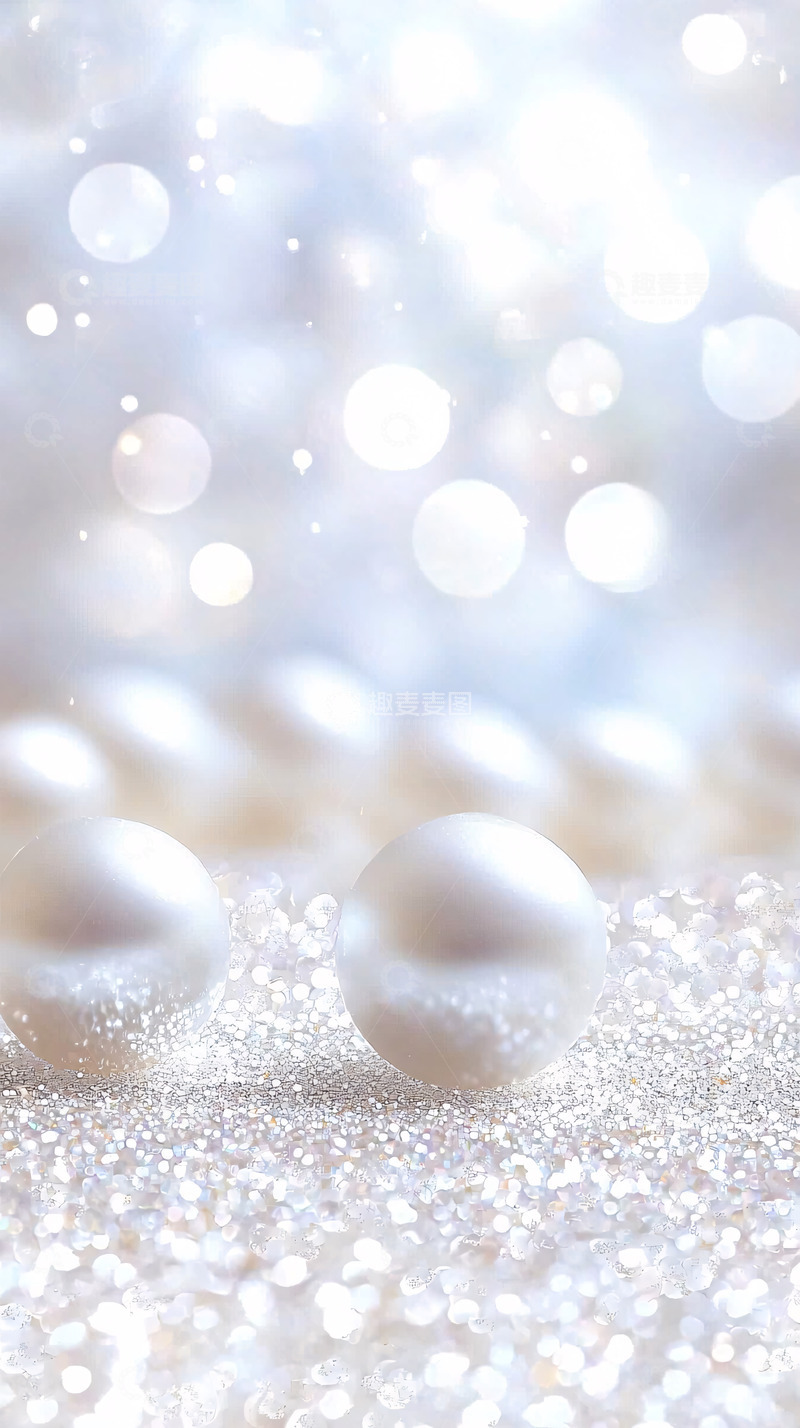 高清大图下载【趣麦麦图】闪亮珍珠背景