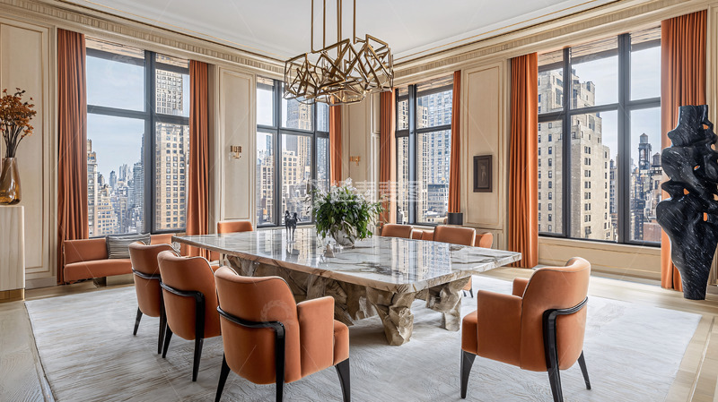 高清大图下载【趣麦麦图】奢华公寓餐厅景观