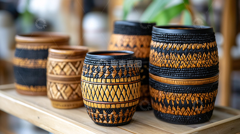 高清大图下载【趣麦麦图】手工陶罐