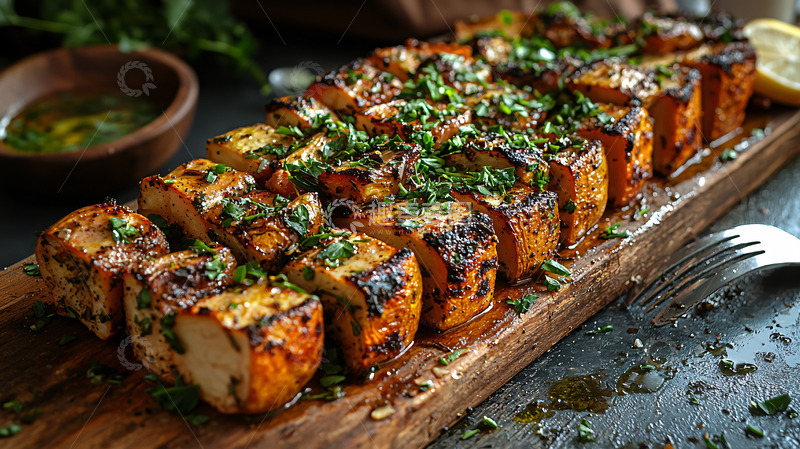 高清大图下载【趣麦麦图】烤土豆配香草