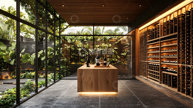 高清大图下载【趣麦麦图】现代风格酒窖设计