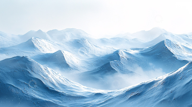 高清大图下载【趣麦麦图】冰雪覆盖的山脉