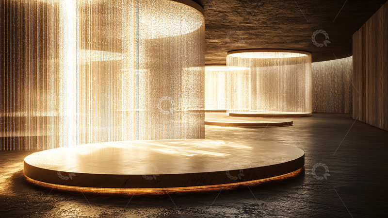 高清大图下载【趣麦麦图】光影交错的现代艺术空间