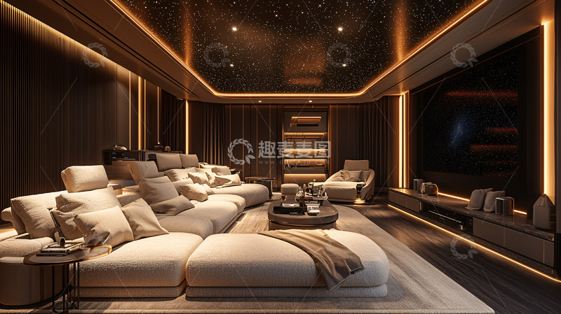 高清大图下载【趣麦麦图】豪华家庭影院