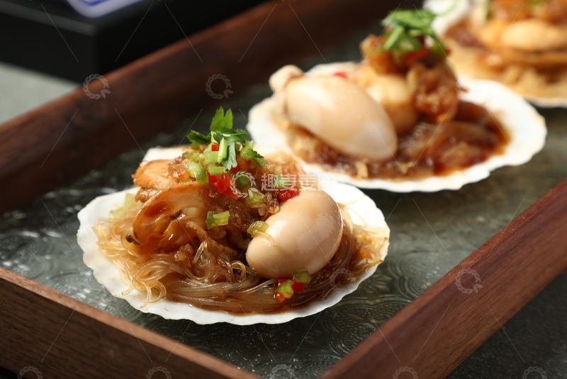 高清大图下载【趣麦麦图】摄影图蒜蓉扇贝鸡肾