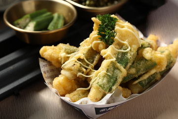 天妇罗藤椒秋葵鱼