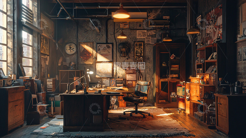 高清大图下载【趣麦麦图】复古工作室