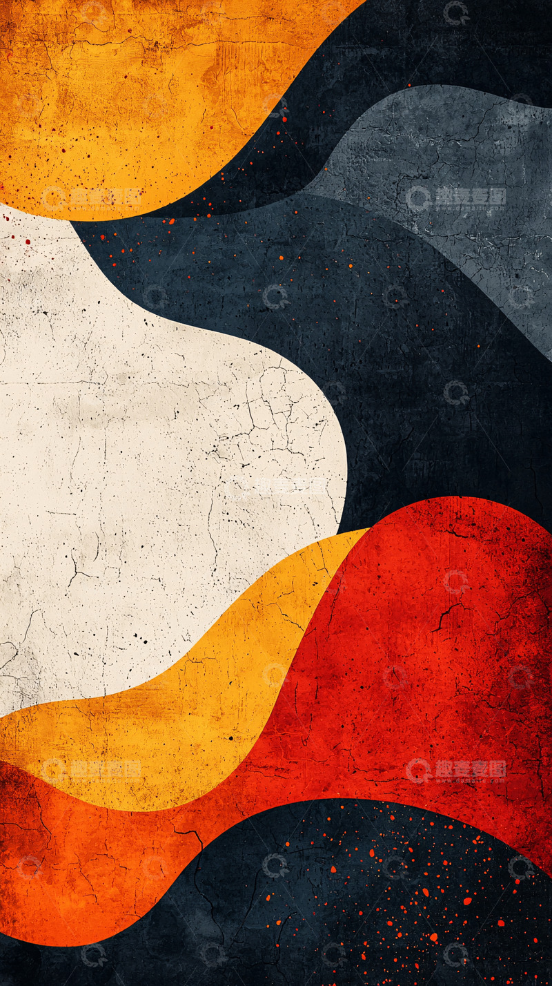 高清大图下载【趣麦麦图】抽象色彩波浪纹理