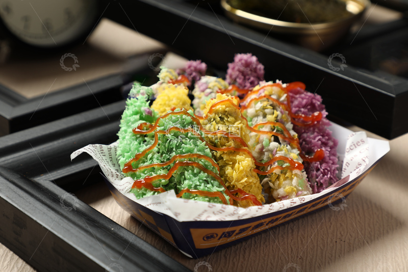 高清大图下载【趣麦麦图】芝士海苔鳕鱼卷