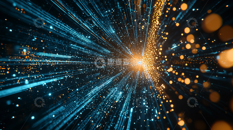 高清大图下载【趣麦麦图】光线飞速穿过隧道