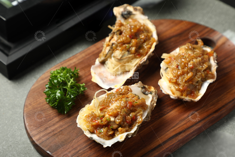 高清大图下载【趣麦麦图】黄椒豆皮生蚝