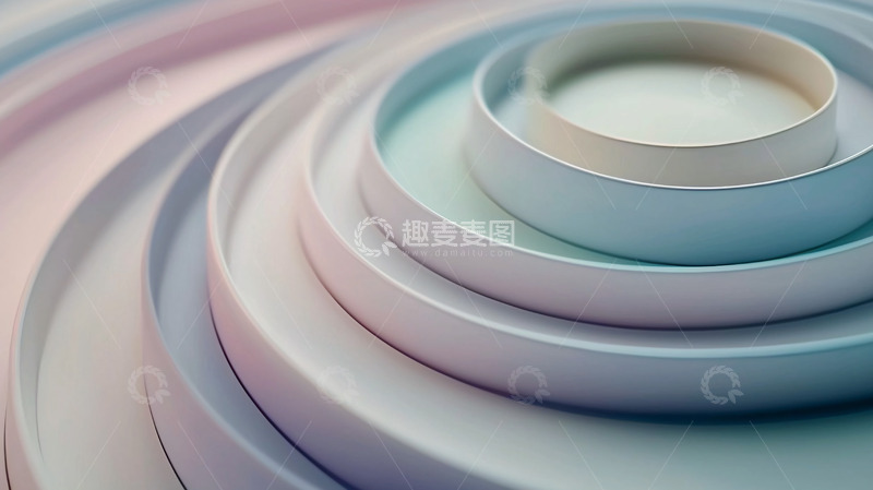 高清大图下载【趣麦麦图】柔和色彩环形渐变