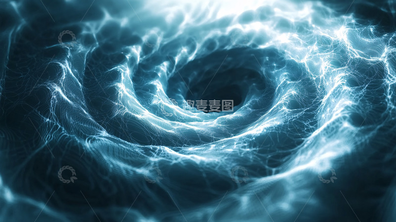 高清大图下载【趣麦麦图】深蓝色能量漩涡