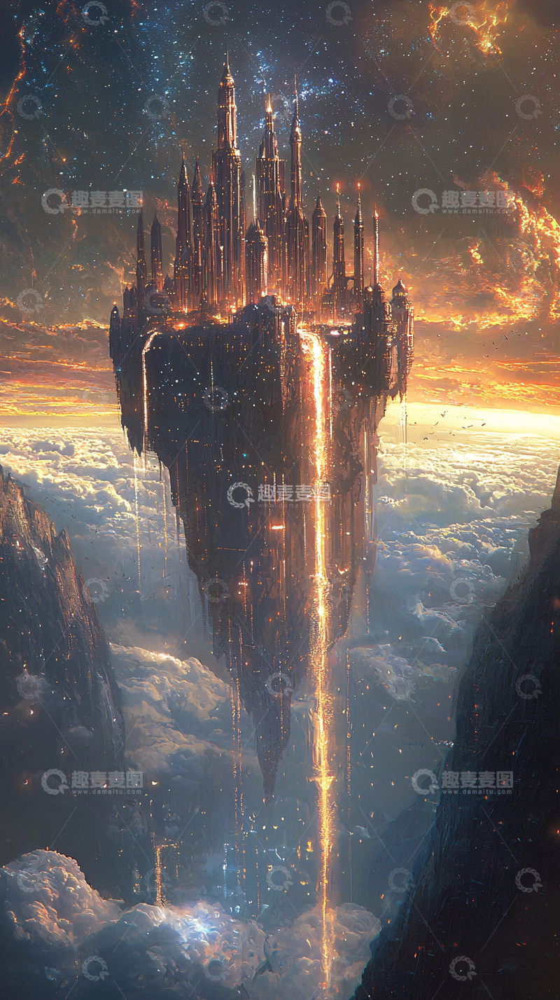 高清大图下载【趣麦麦图】天空之城