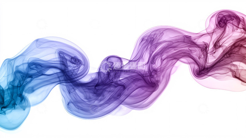 高清大图下载【趣麦麦图】彩色烟雾飘带