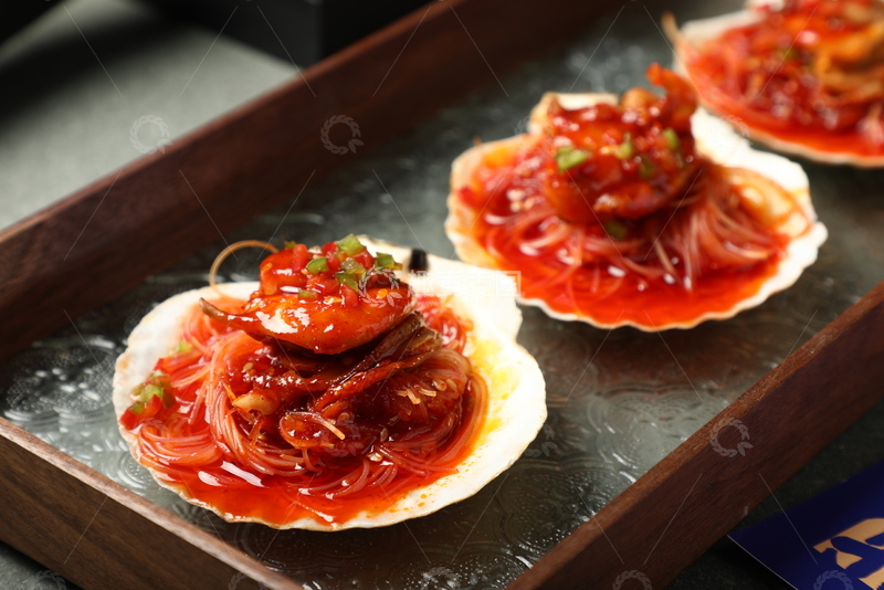 高清大图下载【趣麦麦图】摄影图剁椒扇贝