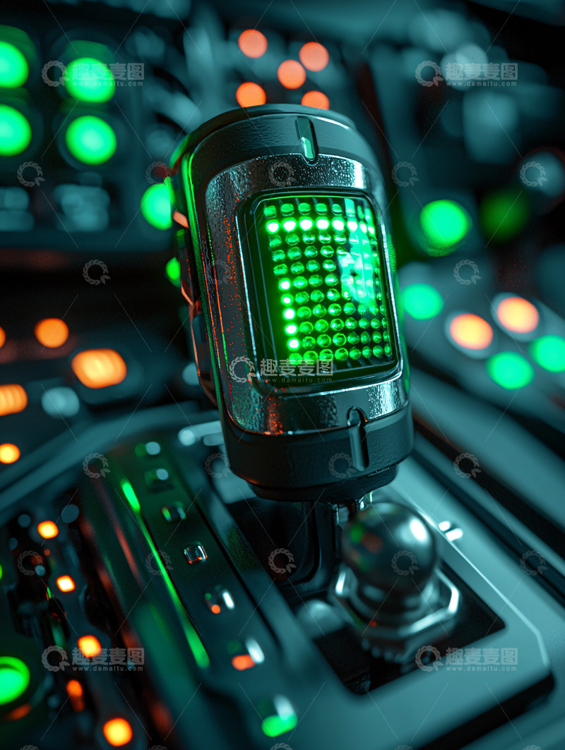 高清大图下载【趣麦麦图】科幻汽车档位杆