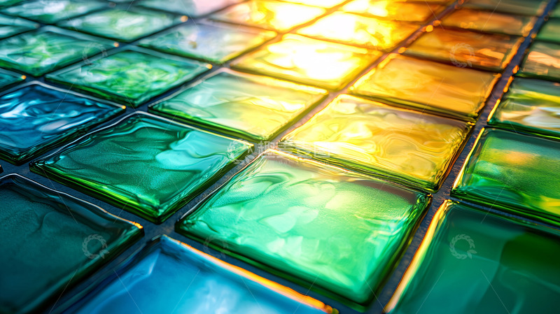 高清大图下载【趣麦麦图】彩色玻璃砖