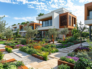 现代简约别墅群