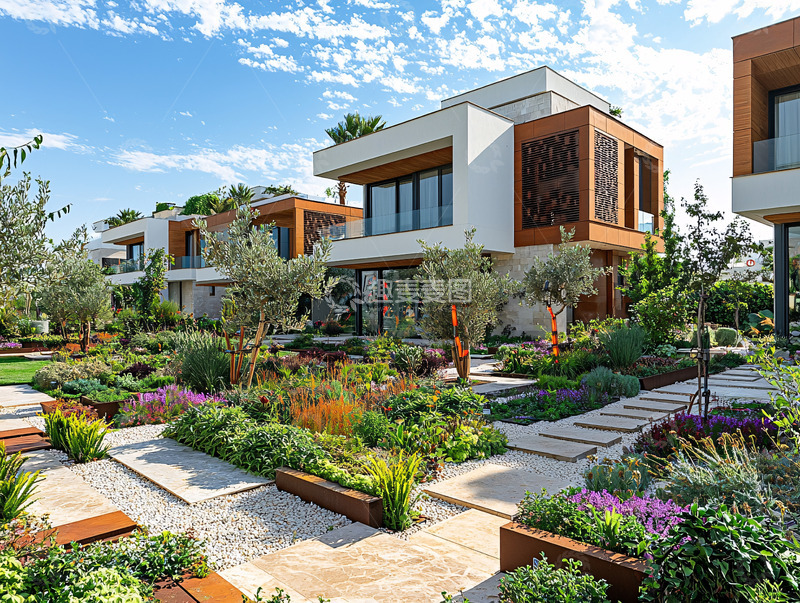 高清大图下载【趣麦麦图】现代简约别墅群