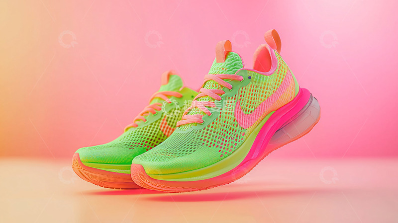 高清大图下载【趣麦麦图】靓丽色彩的运动鞋