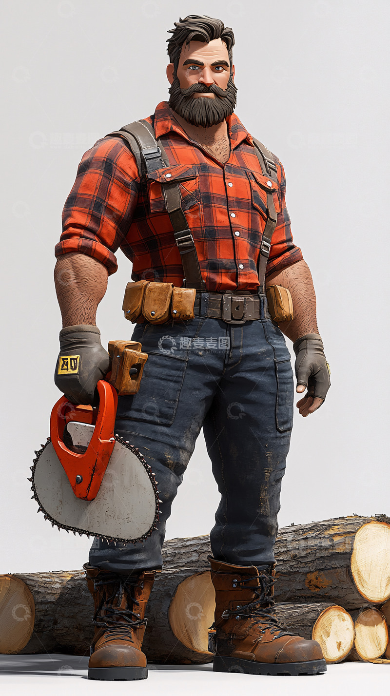 高清大图下载【趣麦麦图】肌肉猛男