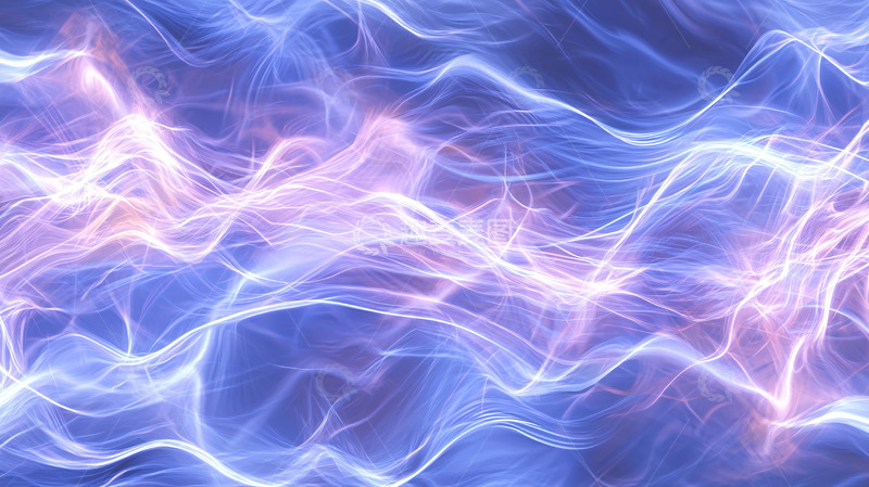 高清大图下载【趣麦麦图】蓝色粉色能量波纹
