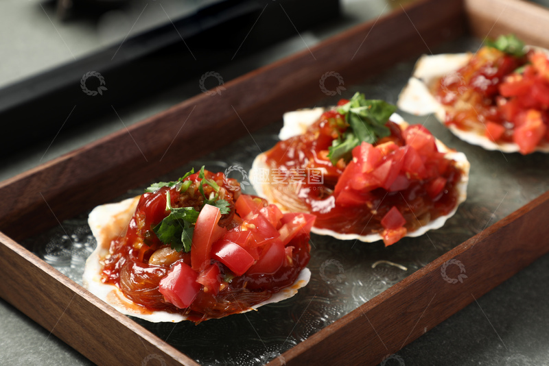 高清大图下载【趣麦麦图】番茄扇贝摄影图