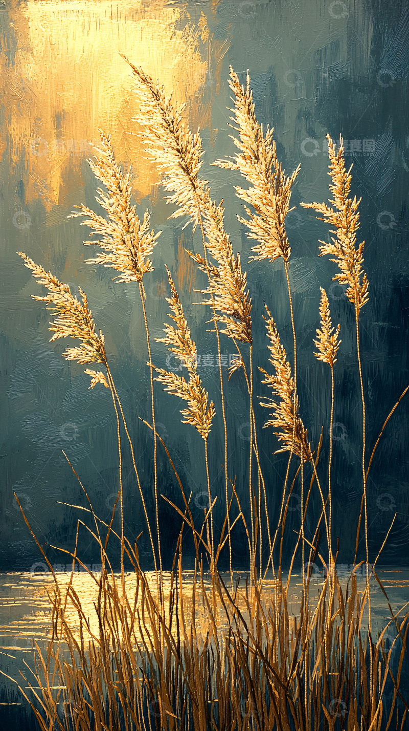 高清大图下载【趣麦麦图】金色芦苇