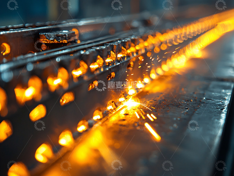 高清大图下载【趣麦麦图】金属切割时的火花飞溅