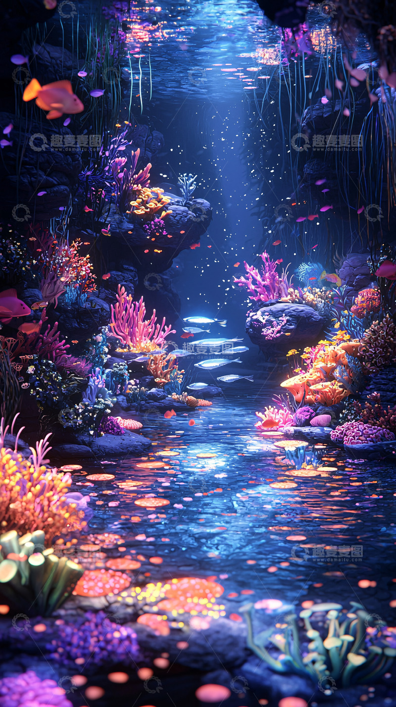 高清大图下载【趣麦麦图】梦幻海底世界