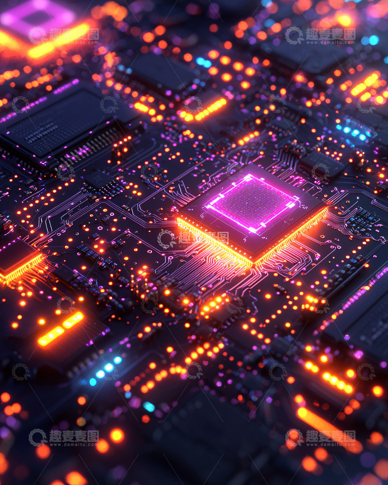 高清大图下载【趣麦麦图】电路板特写