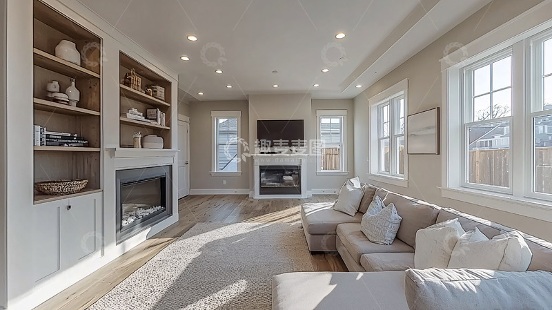 高清大图下载【趣麦麦图】宽敞明亮的客厅