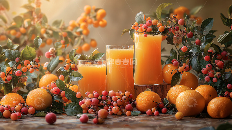 高清大图下载【趣麦麦图】橙汁