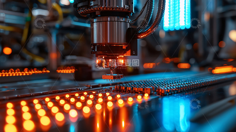 高清大图下载【趣麦麦图】精密仪器激光切割特写
