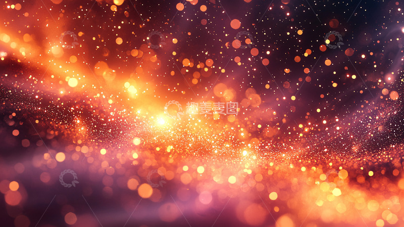 高清大图下载【趣麦麦图】炫彩粒子宇宙星云背景