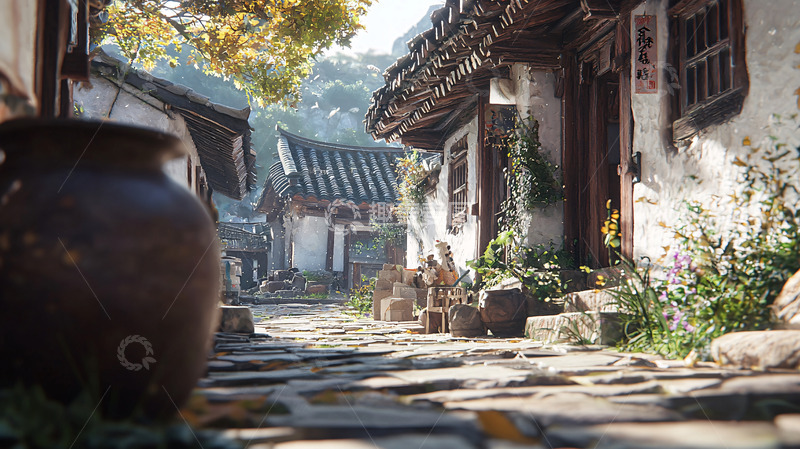高清大图下载【趣麦麦图】韩国传统村庄