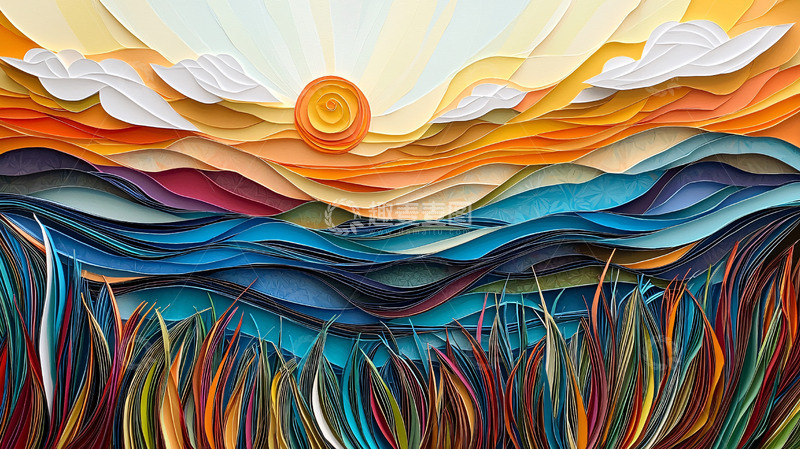 高清大图下载【趣麦麦图】抽象风景画