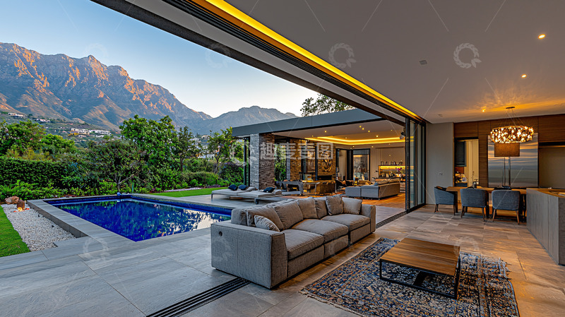 高清大图下载【趣麦麦图】现代别墅豪宅景观