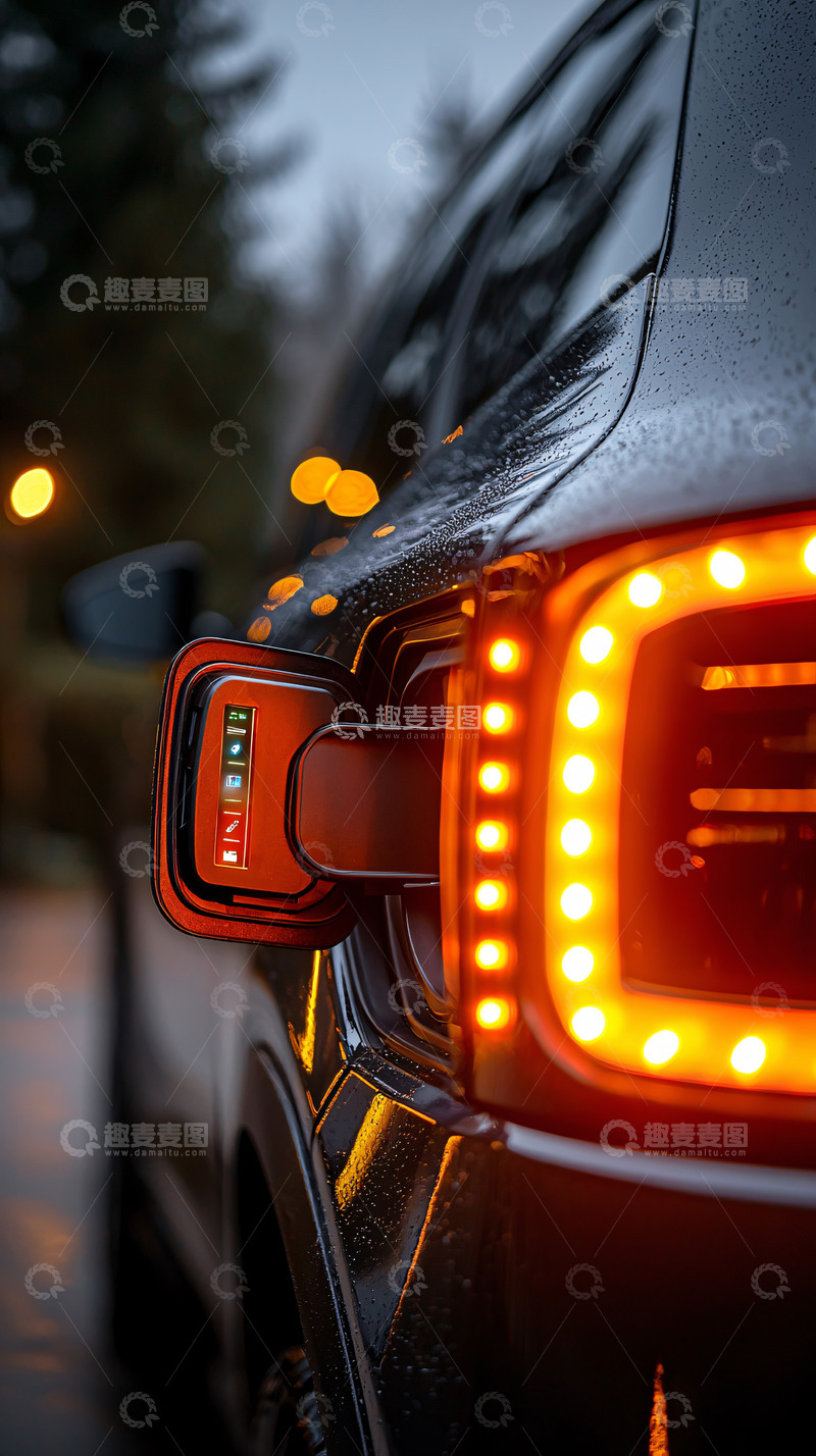 高清大图下载【趣麦麦图】电动汽车充电特写